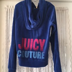 Juicy Couture girls velvet track jacket